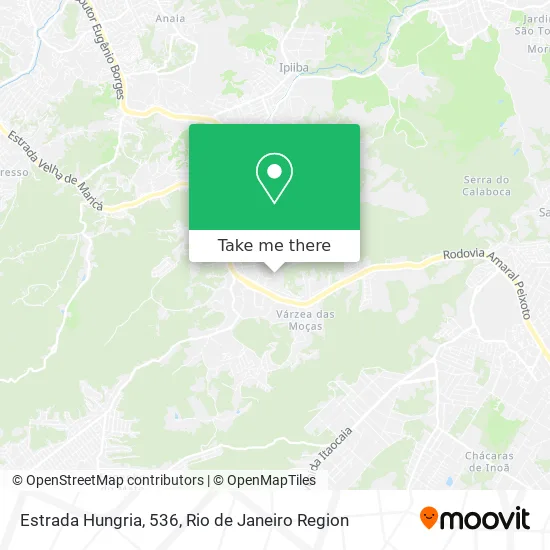 Estrada Hungria, 536 map