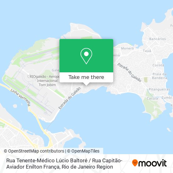 Mapa Rua Tenente-Médico Lúcio Baltoré / Rua Capitão-Aviador Enilton França