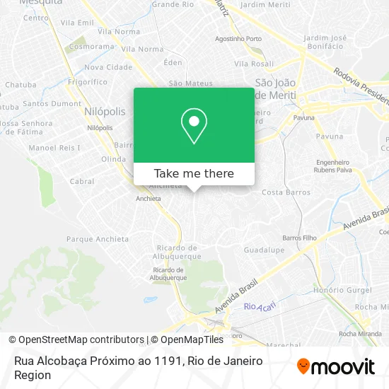 Rua Alcobaça Próximo ao 1191 map