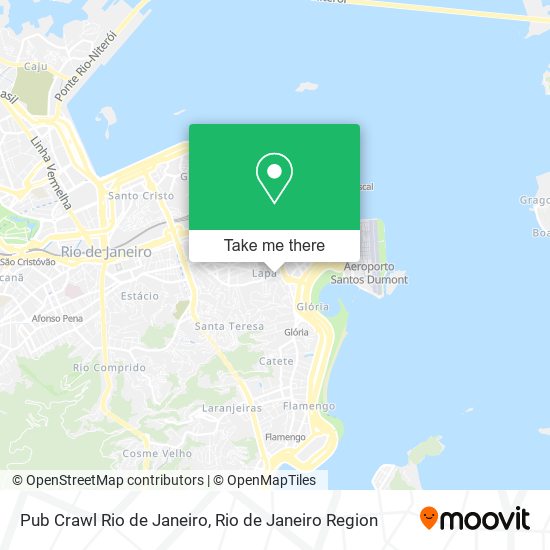 Pub Crawl Rio de Janeiro map