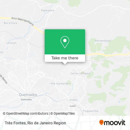 Três Fontes map