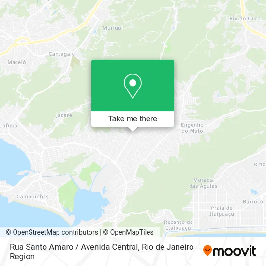 Rua Santo Amaro / Avenida Central map