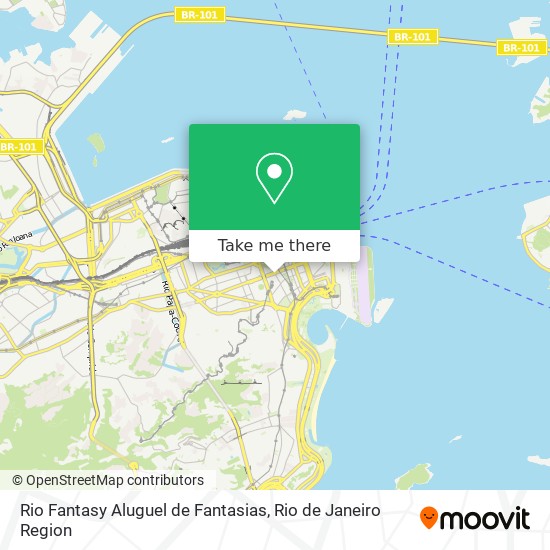 Mapa Rio Fantasy Aluguel de Fantasias