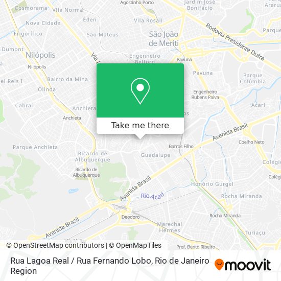 Rua Lagoa Real / Rua Fernando Lobo map