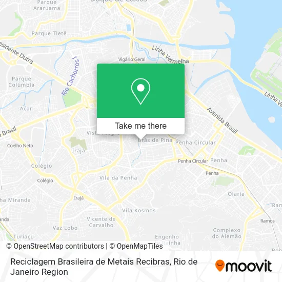 Reciclagem Brasileira de Metais Recibras map
