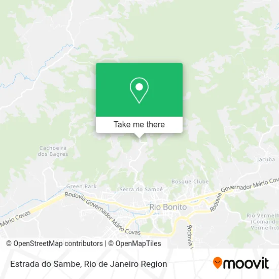 Estrada do Sambe map