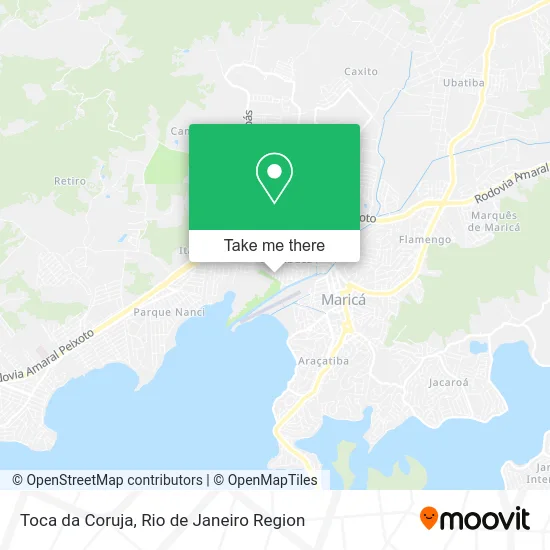 Toca da Coruja map
