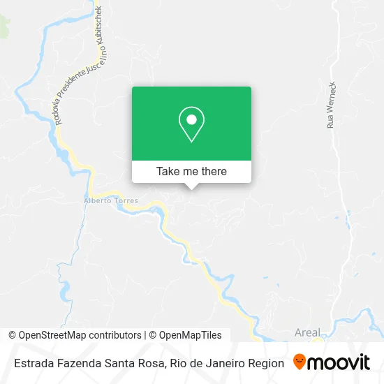 Estrada Fazenda Santa Rosa map