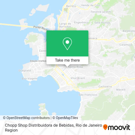 Chopp Shop Distribuidora de Bebidas map