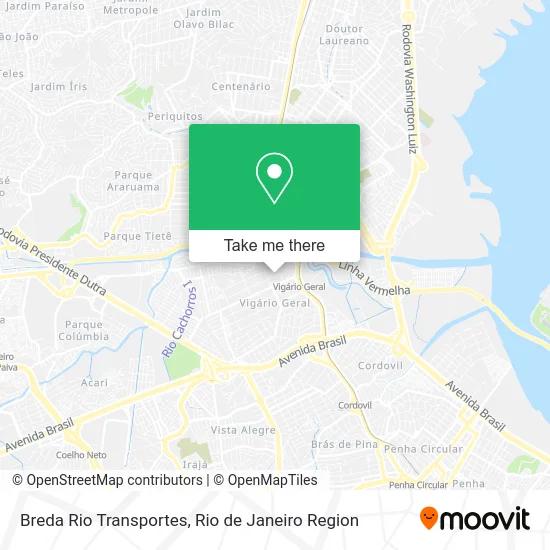 Breda Rio Transportes map