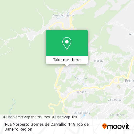 Rua Norberto Gomes de Carvalho, 119 map