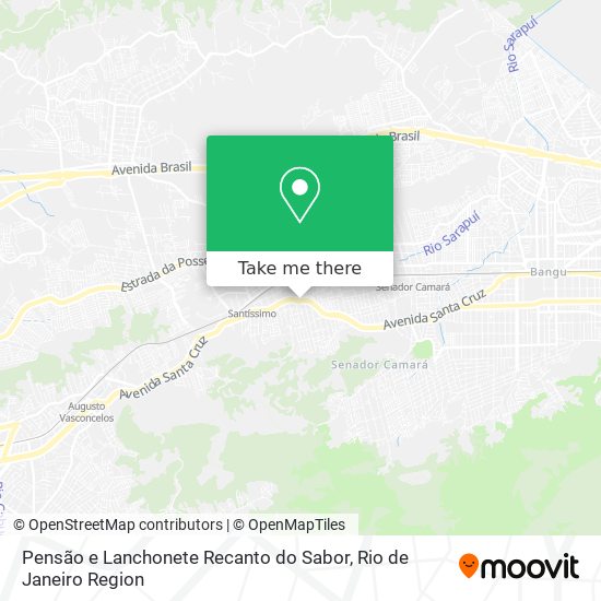 Pensão e Lanchonete Recanto do Sabor map
