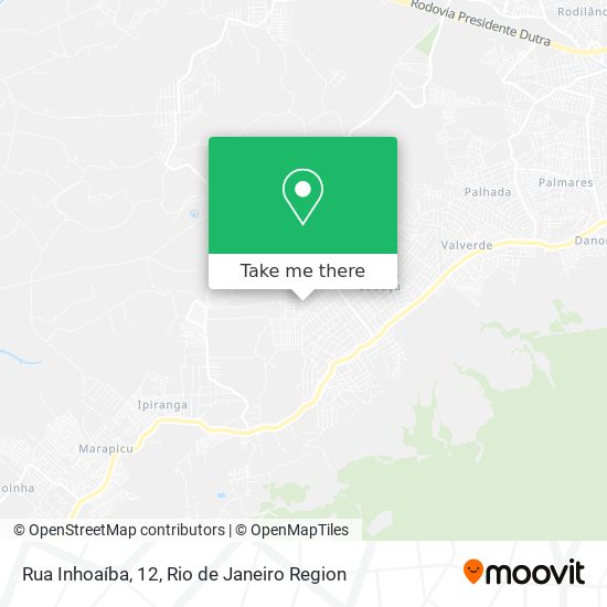 Mapa Rua Inhoaíba, 12