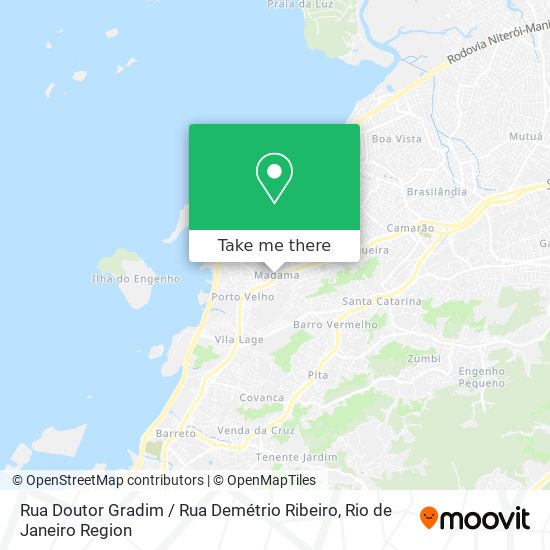 Rua Doutor Gradim / Rua Demétrio Ribeiro map