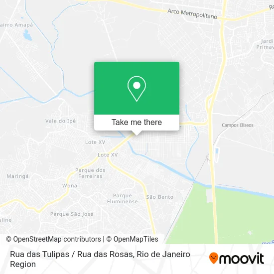 Rua das Tulipas / Rua das Rosas map