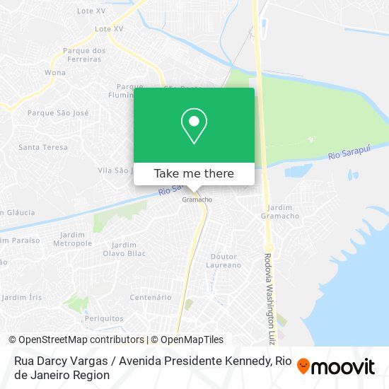 Rua Darcy Vargas / Avenida Presidente Kennedy map