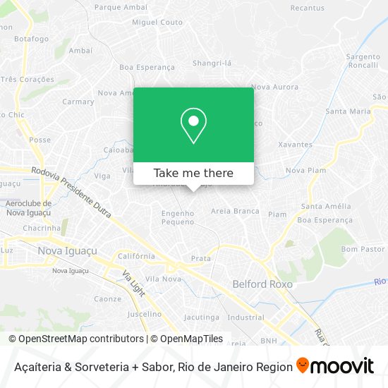 Açaíteria & Sorveteria + Sabor map