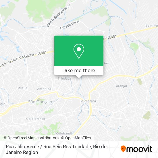 Mapa Rua Júlio Verne / Rua Seis Res Trindade