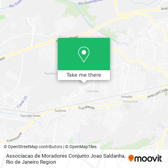 Associacao de Moradores Conjunto Joao Saldanha map