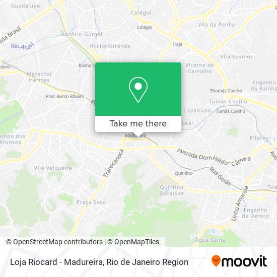 Mapa Loja Riocard - Madureira