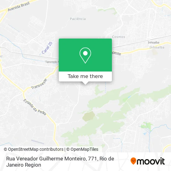 Rua Vereador Guilherme Monteiro, 771 map
