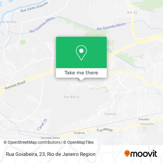 Rua Goiabeira, 23 map