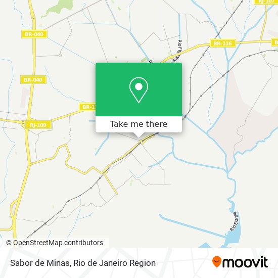 Sabor de Minas map