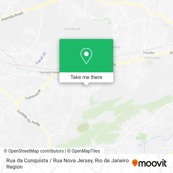 Rua da Conquista / Rua Nova Jersey map