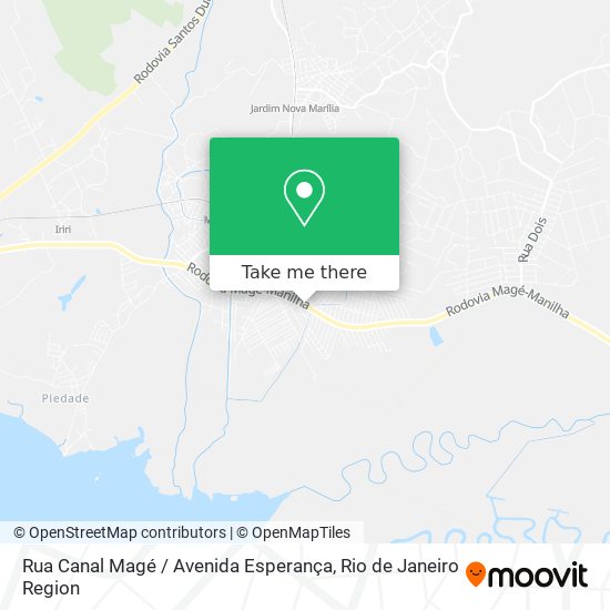 Rua Canal Magé / Avenida Esperança map