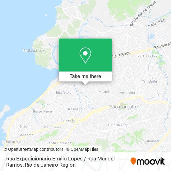 Mapa Rua Expedicionário Emílio Lopes / Rua Manoel Ramos