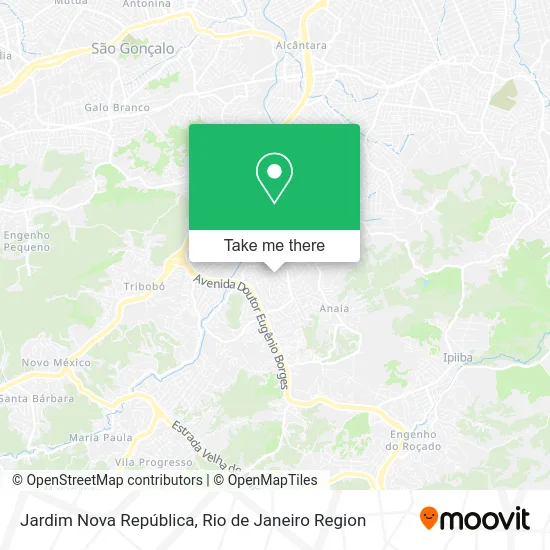 Jardim Nova República map