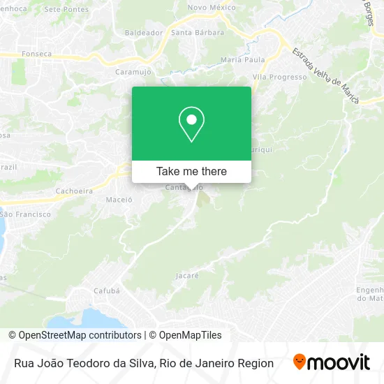 Rua João Teodoro da Silva map