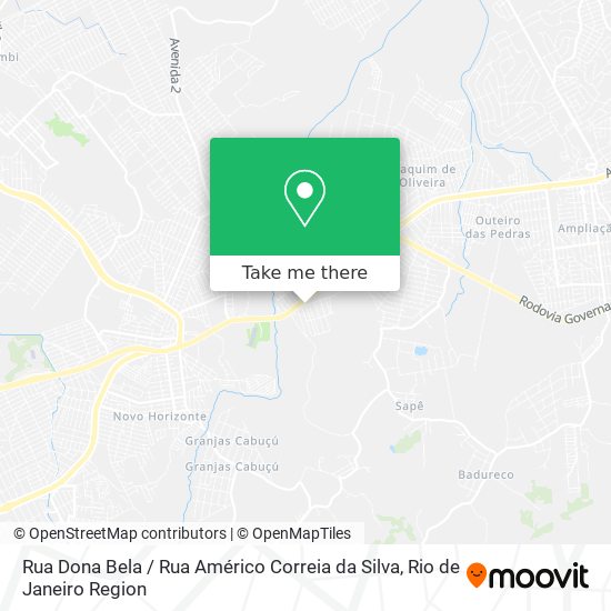 Mapa Rua Dona Bela / Rua Américo Correia da Silva