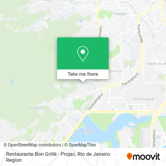 Restaurante Bon Grillê - Projac map