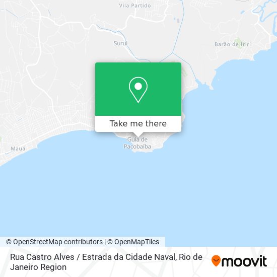 Rua Castro Alves / Estrada da Cidade Naval map