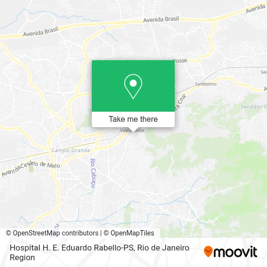 Hospital H. E. Eduardo Rabello-PS map