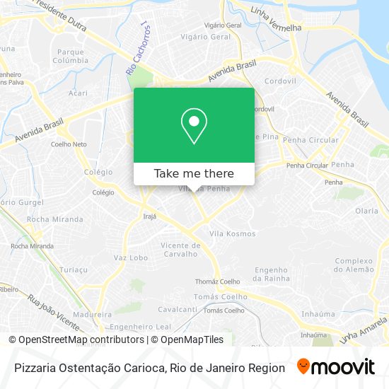 Pizzaria Ostentação Carioca map