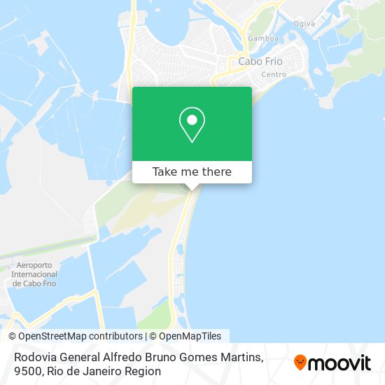 Mapa Rodovia General Alfredo Bruno Gomes Martins, 9500