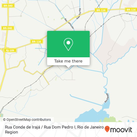 Mapa Rua Conde de Irajá / Rua Dom Pedro I