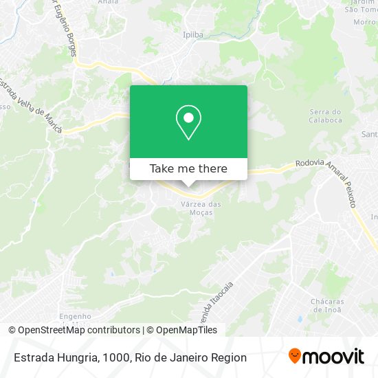 Estrada Hungria, 1000 map
