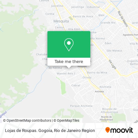 Lojas de Roupas. Gogoia map