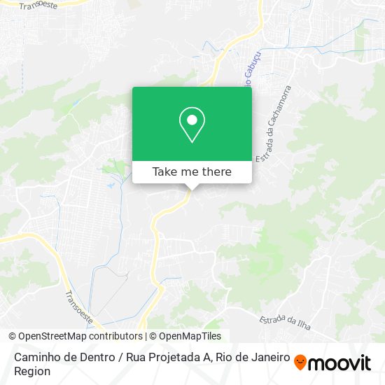 Caminho de Dentro / Rua Projetada A map