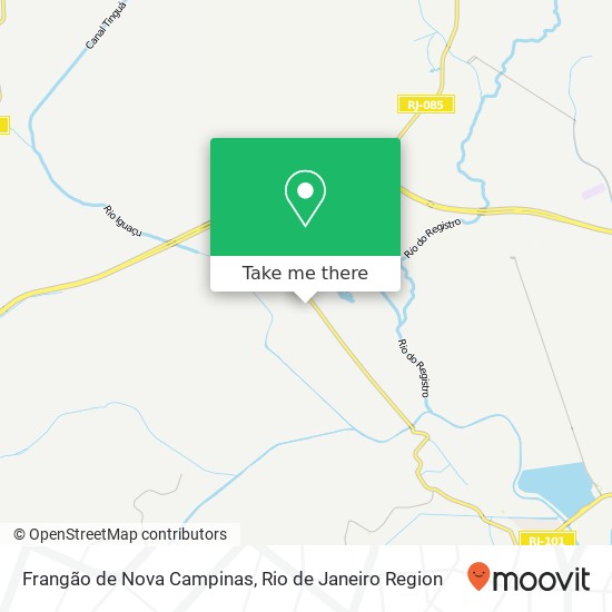 Frangão de Nova Campinas map