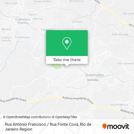 Rua Antônio Francisco / Rua Fonte Cova map