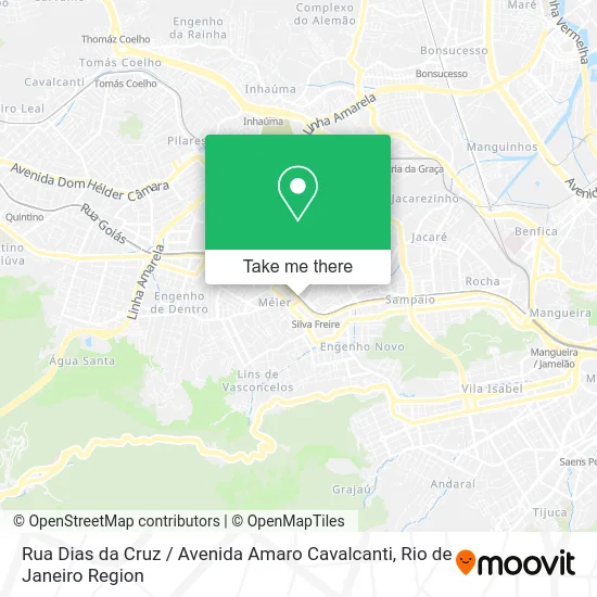 Rua Dias da Cruz / Avenida Amaro Cavalcanti map