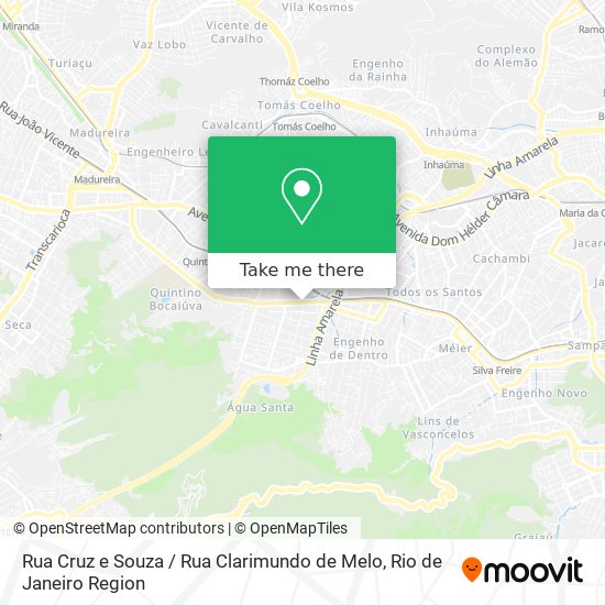 Rua Cruz e Souza / Rua Clarimundo de Melo map