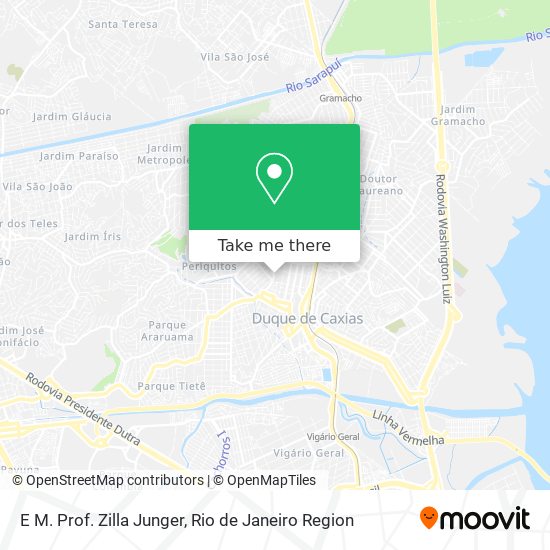 E M. Prof. Zilla Junger map