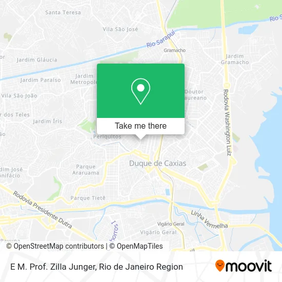 E M. Prof. Zilla Junger map