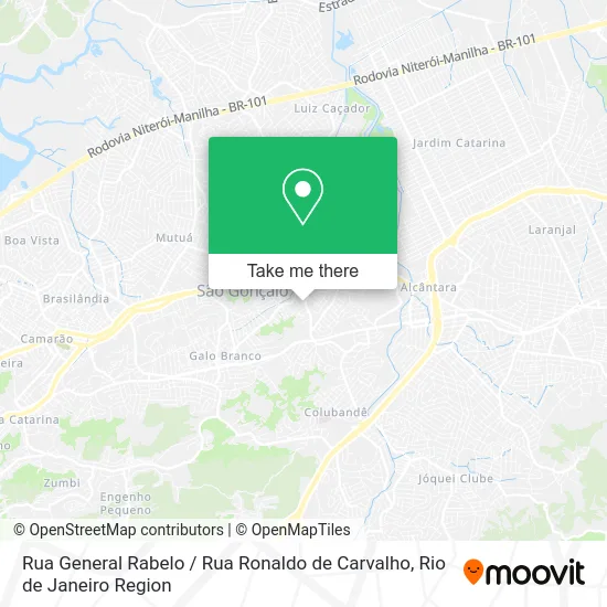 Rua General Rabelo / Rua Ronaldo de Carvalho map
