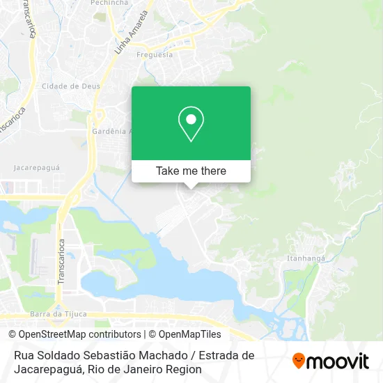 Rua Soldado Sebastião Machado / Estrada de Jacarepaguá map